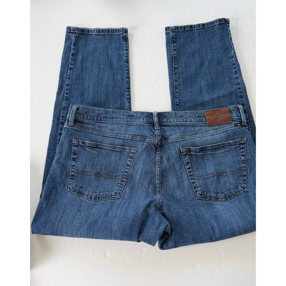 Lucky Brand 221 Straight Leg Mens Jeans 40x32 Medium Wash Blue Denim